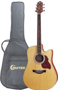 Электроакустическая гитара CRAFTER DTE-6 / N с чехлом